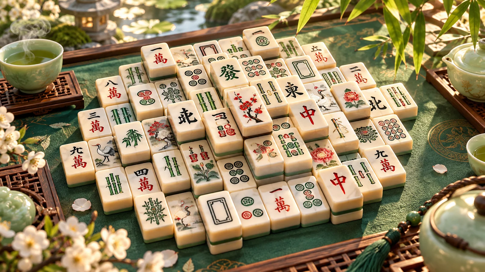 Vita Mahjong game-inspired editorial illustration